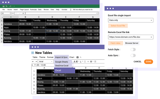 Synkronisering WordPress Excel och Office365