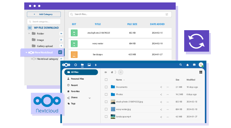 Sinkronisasi File Otomatis antara Nextcloud dan WordPress