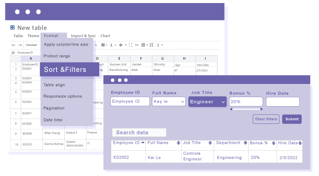 ค้นหาและกรองข้อมูลตาราง WordPress ของคุณ