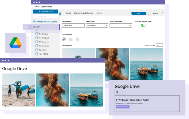 Use Google Drive image to create galleries in WordPress