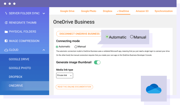 Hur ansluter man enkelt OneDrive Business till mediebiblioteket?